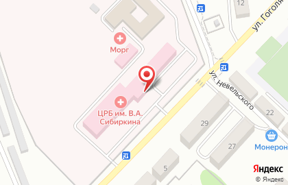 Анивская центральная районная больница им. В.А. Сибиркина на карте