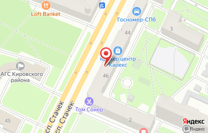 Сервисный центр Позитрон+ на проспекте Стачек на карте