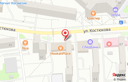 Магазин Печенька на улице Костюкова на карте