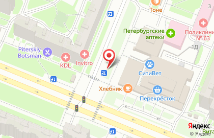 Кафе Евро Кебаб на проспекте Просвещения на карте