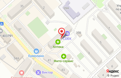 Фирменный магазин Ермолино на улице Ломоносова на карте