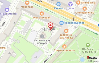 Церковь Сергия Радонежского с Залужья на карте