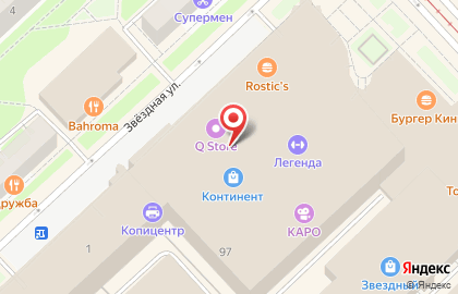 Ювелирный салон Ювелир Карат в ТРЦ Континент на карте