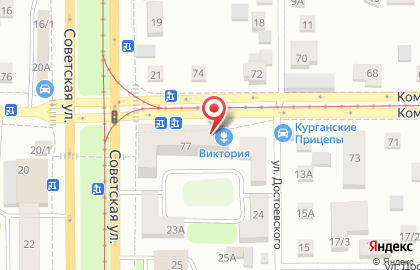 Садовый центр Виктория на Комсомольской улице на карте