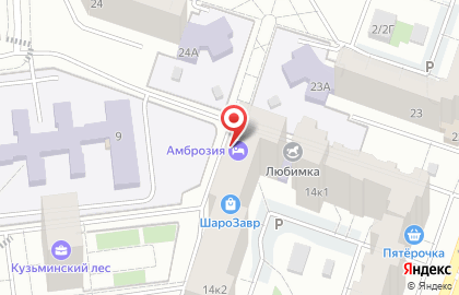 Хостел Ambrosia на карте