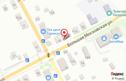 Магазин продуктов Диана на Большой Московской улице на карте