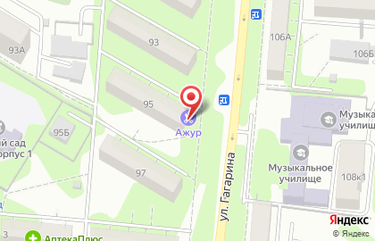 Салон-парикмахерская Ажур на улице Гагарина на карте