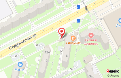 Магазин Мясной Гостинец на Студенческой улице на карте