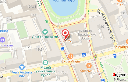 Кафе-бар Taproom Pivzavod 77 на улице Покровка на карте