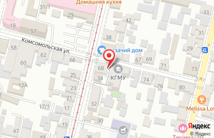 Детский клуб Золотой ключик на Комсомольской улице на карте