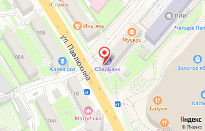 Банкомат СберБанк на улице Павлюхина, 89 на карте