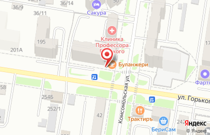 Сеть булочных Boulangerie на улице Горького на карте