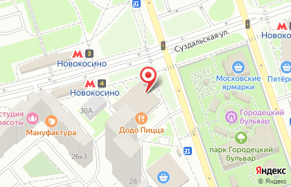 Салон сотовой связи МегаФон на Суздальской улице на карте