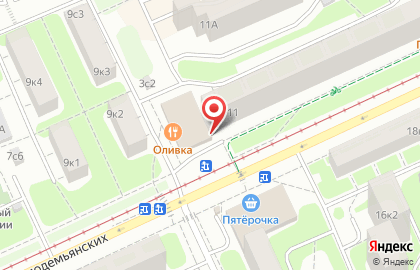 Магазин молочной продукции на улице Зои и Александра Космодемьянских на карте