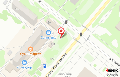 Киоск по продаже фастфудной продукции, г. Сосновоборск на карте