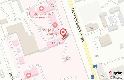 Городская детская больница №5 на Новосибирской улице на карте