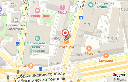 Ресторан Ача-чача на Пятницкой улице на карте