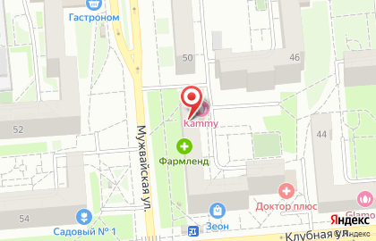 Валентина на Клубной улице на карте