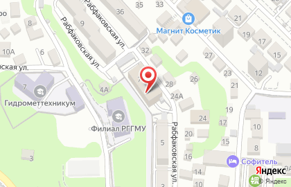 Магазин канцелярских товаров на Рабфаковской (г. Туапсе) на карте