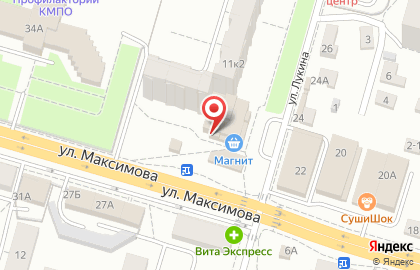 Магазин косметики Магнит Косметик на улице Лукина на карте