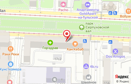 Супермаркет Дикси на метро Тульская на карте