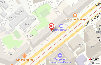 ОАО АКБ ЮГРА на Краснопрудной улице на карте