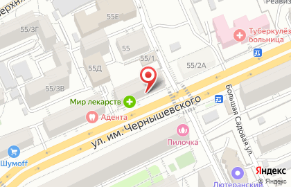 Садовод в Заводском районе на карте