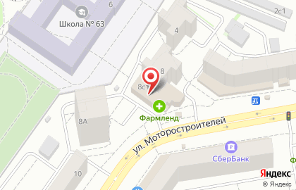 Франчайзинговая сеть магазинов КрепыЖ на улице Моторостроителей на карте