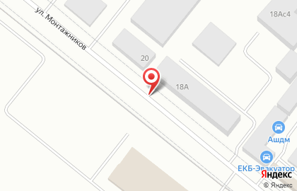 Компания Линде Уралтехгаз в Железнодорожном районе на карте