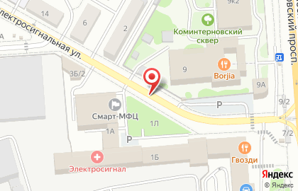 Киоск по продаже сыров и колбасных изделий в Воронеже на карте