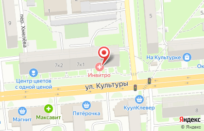 Медицинская компания Инвитро в Сормовском районе на карте
