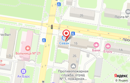 Кафе Севан в Автозаводском районе на карте
