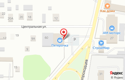 Дискаунтер Пятёрочка на улице Первопроходцев на карте