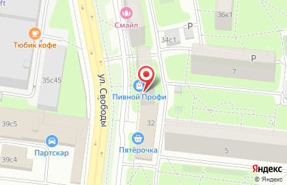 Магазин Красное & Белое в Москве на карте