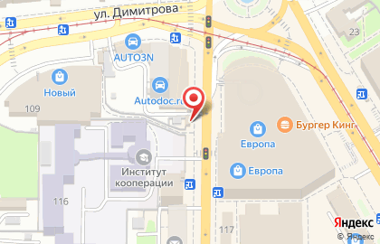 Магазин Липецкие колбасы на улице Радищева, 118/1 на карте