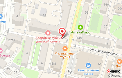 Радио на улице Дзержинского на карте