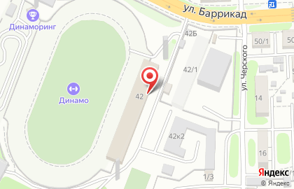 Гостиница Динамо в Иркутске на карте