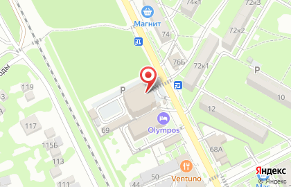 Супермаркет Пятёрочка на Московской улице на карте