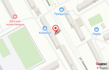 Магазин бытовой химии и косметики на ул. Калинина, 7 на карте