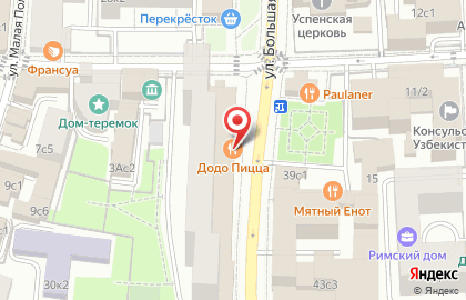 Пиццерия Додо Пицца в Москве на карте