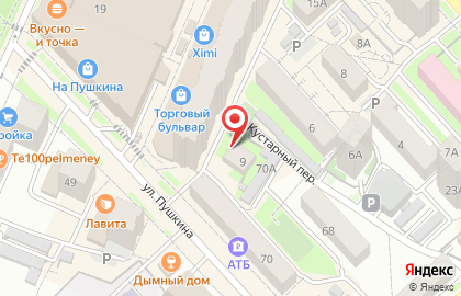 Продуктовый социальный магазин Пенсионер на карте