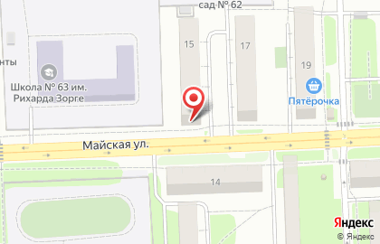 Магазин разливного пива Империя разливного на Майской улице на карте