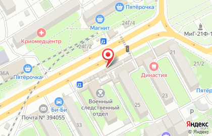 Киоск по продаже цветов на улице Ворошилова на карте