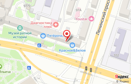 Аптека Здоровый Город на улице Брусилова на карте