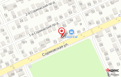 Шинный центр Пин-Авто на Сормовской улице на карте