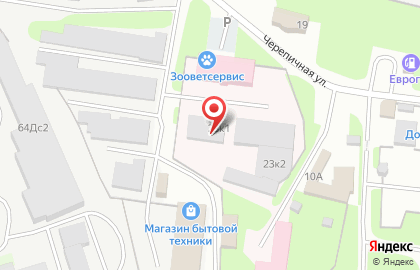 Магазин автоэмалей на Черепичной улице на карте