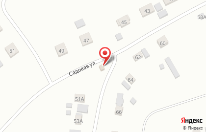 Продовольственный магазин на Садовой улице на карте
