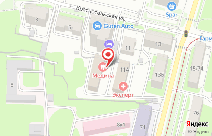 Проектные Технологии на Красносельской улице на карте