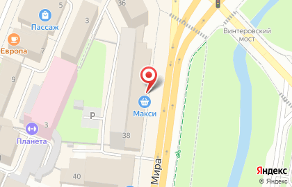 Аптека Мост-Фарм на улице Мира на карте