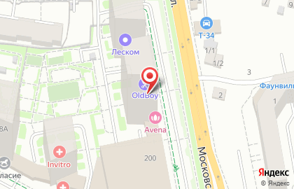 Точка продаж напольных покрытий Tarkett на Московской улице на карте
